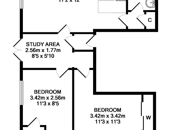 Flat 2, 158 Abingdon Road